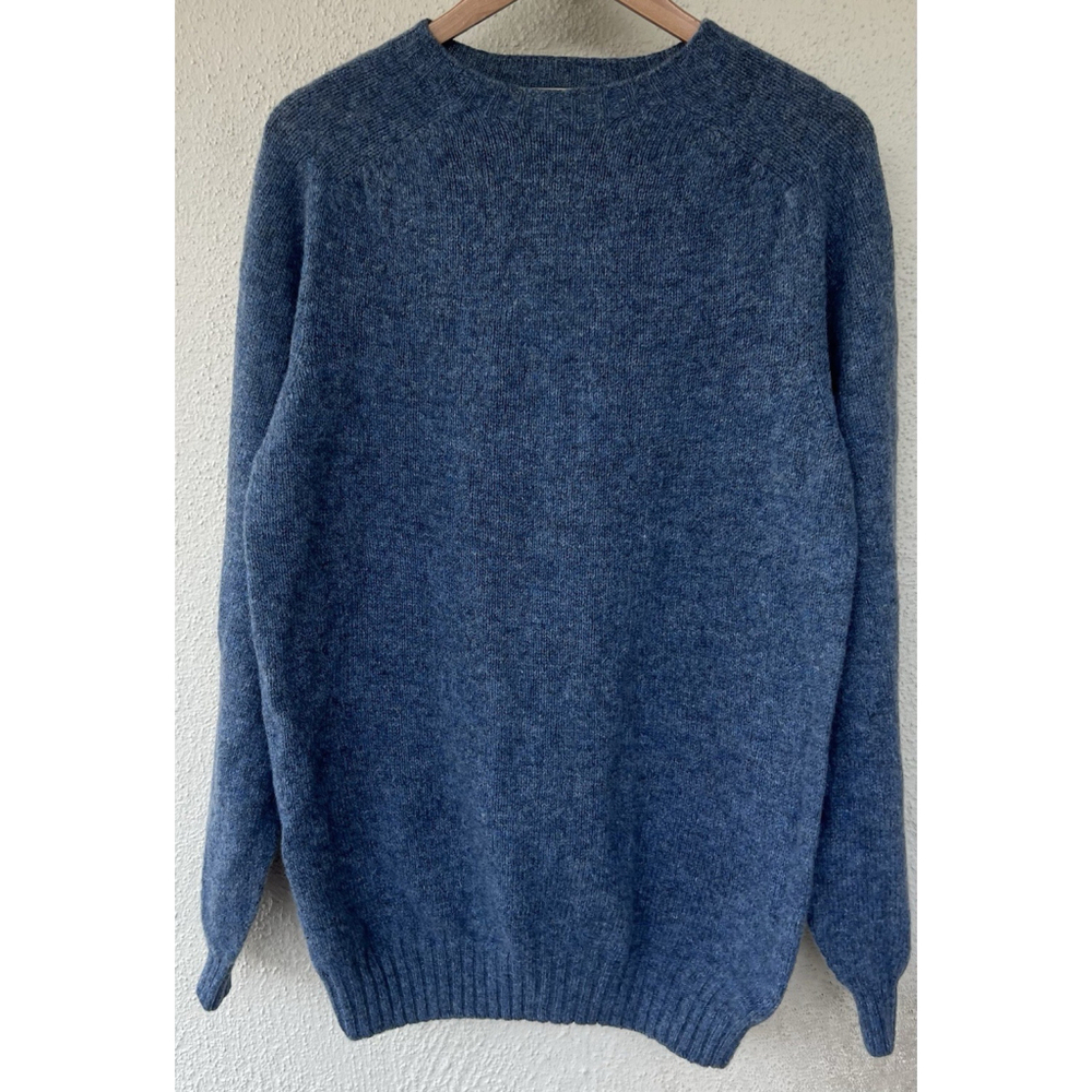 NWT Freeman Men’s Blue Sweater XL Made in Scotland Heritage Knit Classic Prep